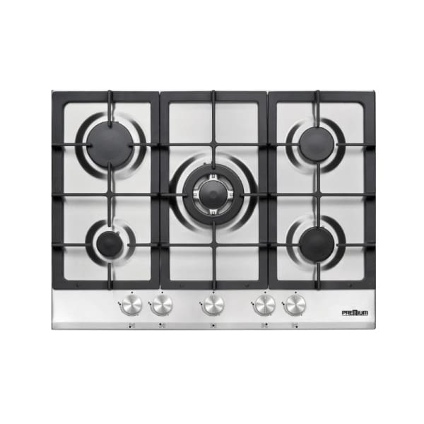 Plaque à gaz PREMIUM 5 Feux inox fonte (AP751.XS03) Plaque à gaz PREMIUM 5 Feux inox fonte (AP751.XS03)